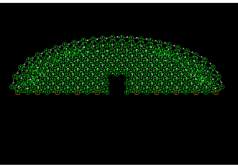 长春锡林浩特91跨，1000米长干煤棚网架设计